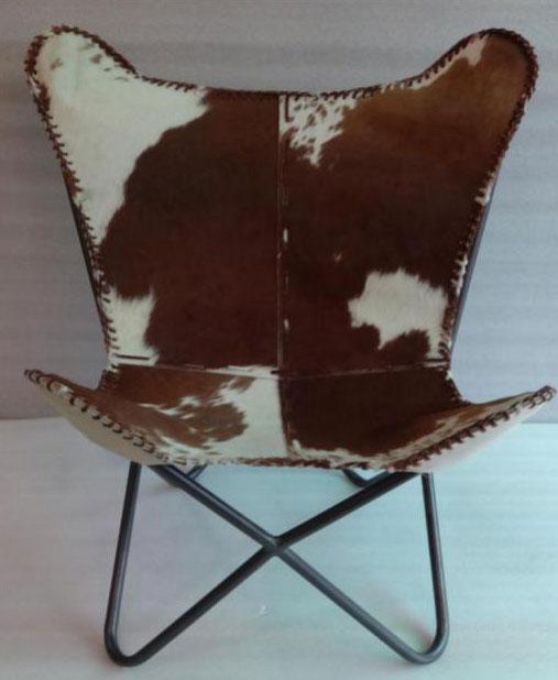 Tan White Butterfly Chair